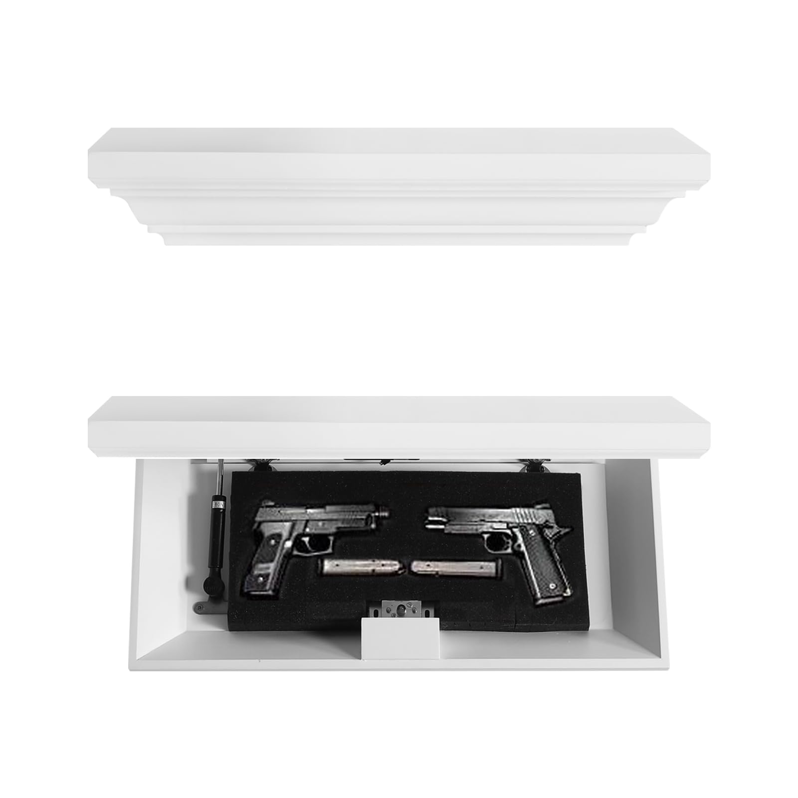 Amazon.com: JOLLYMER Concealment Gun Shelf with Hidden Trap Door